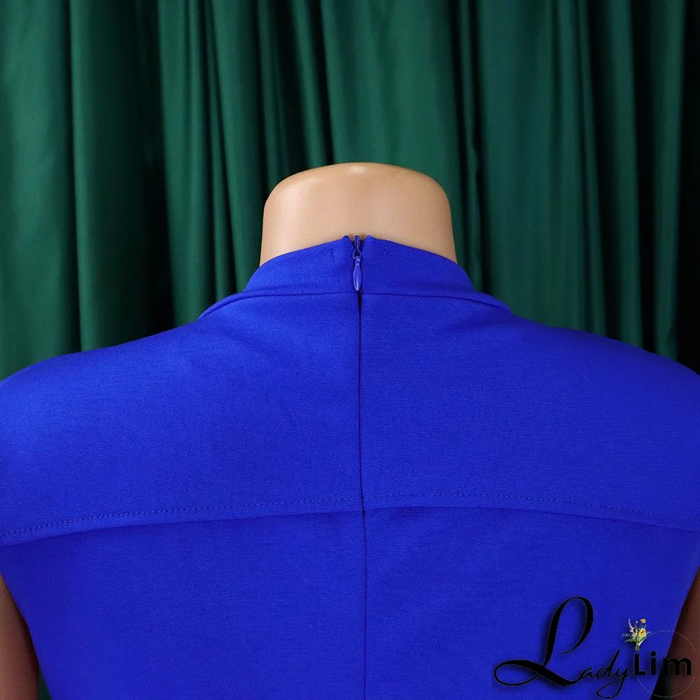 Ladies Africa Summer Elegant Short Sleeve Bodycon Dress