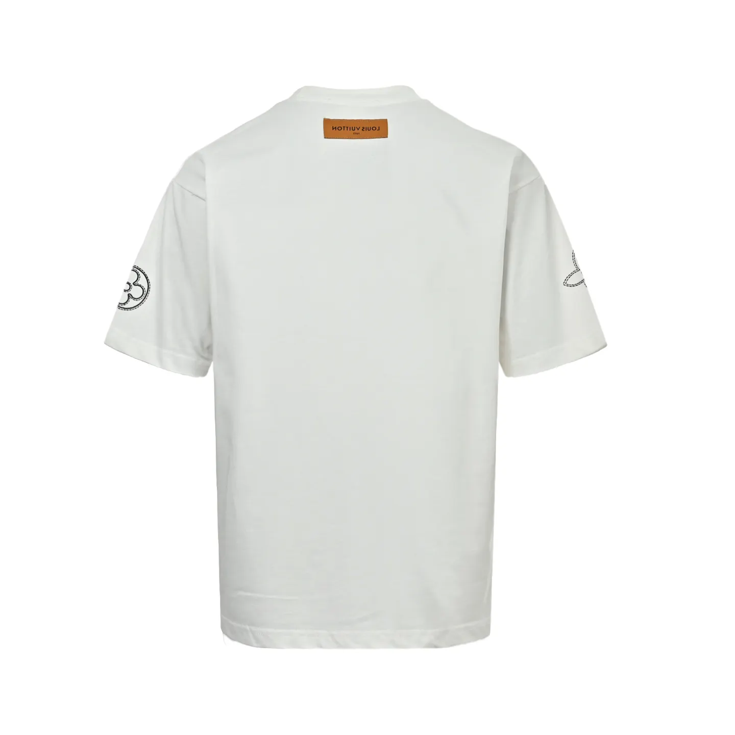 Back view of white t-shirt