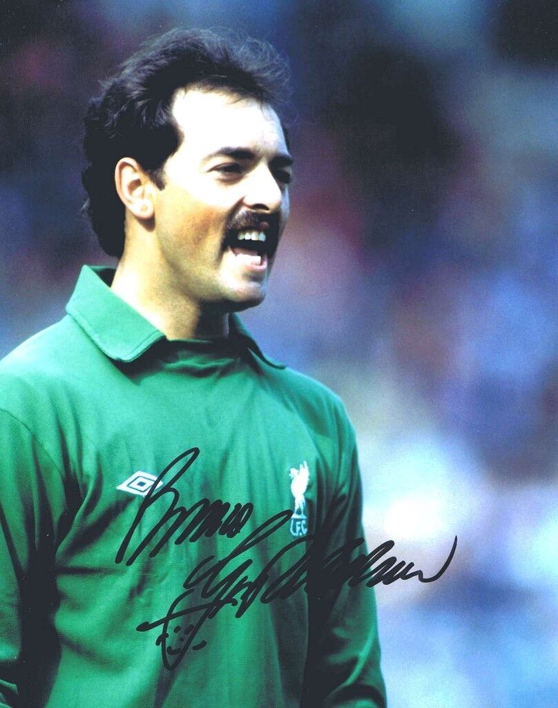 BRUCE GROBBELAAR - LIVERPOOL GOALKEEPING LEGEND - SUPERB SIGNED COLOUR Photo Poster painting