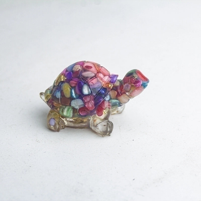 Cartoon Style Tortoise Synthetic Resin Ornaments Artificial Decorations