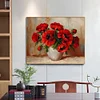 Poppy - 11CT Stamped Cross Stitch - 43*50cm - Flower