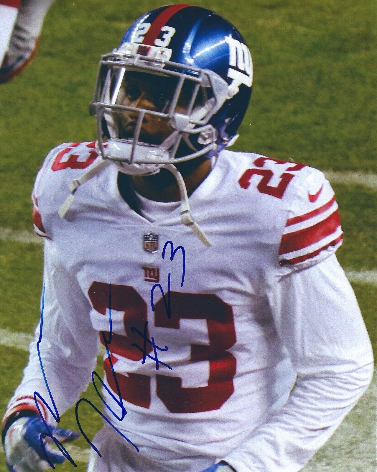 Autographed MICHAEL HUNTER 8X10 New York Giants Photo Poster painting with COA