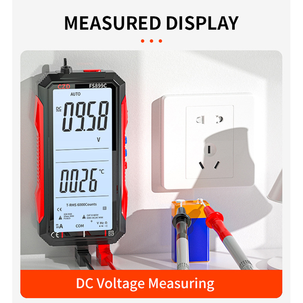 Digital Multimeter Voltage Tester Meter Auto Range LCD Backlight w/ Buzzer от Cesdeals WW