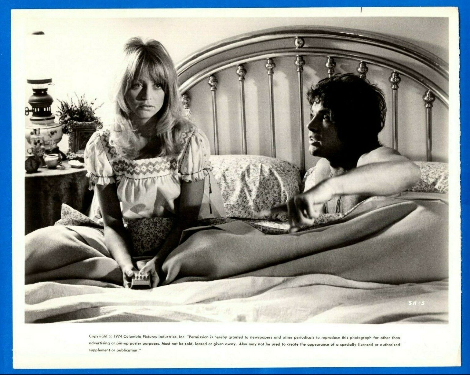 GOLDIE HAWN WARREN BEATTY Vintage 8x10 Promo Press News Photo Poster painting 1974 SHAMPOO