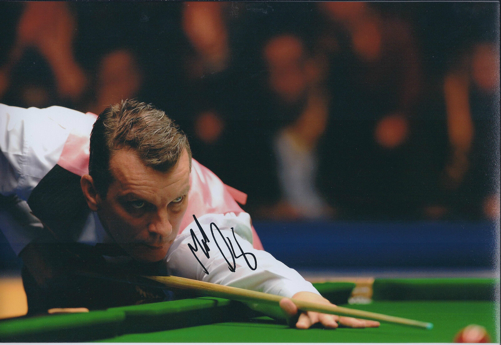 Mark DAVIS AUTOGRAPH 12x8 Signed Photo Poster painting AFTAL COA SNOOKER 6 Red World CHAMPION