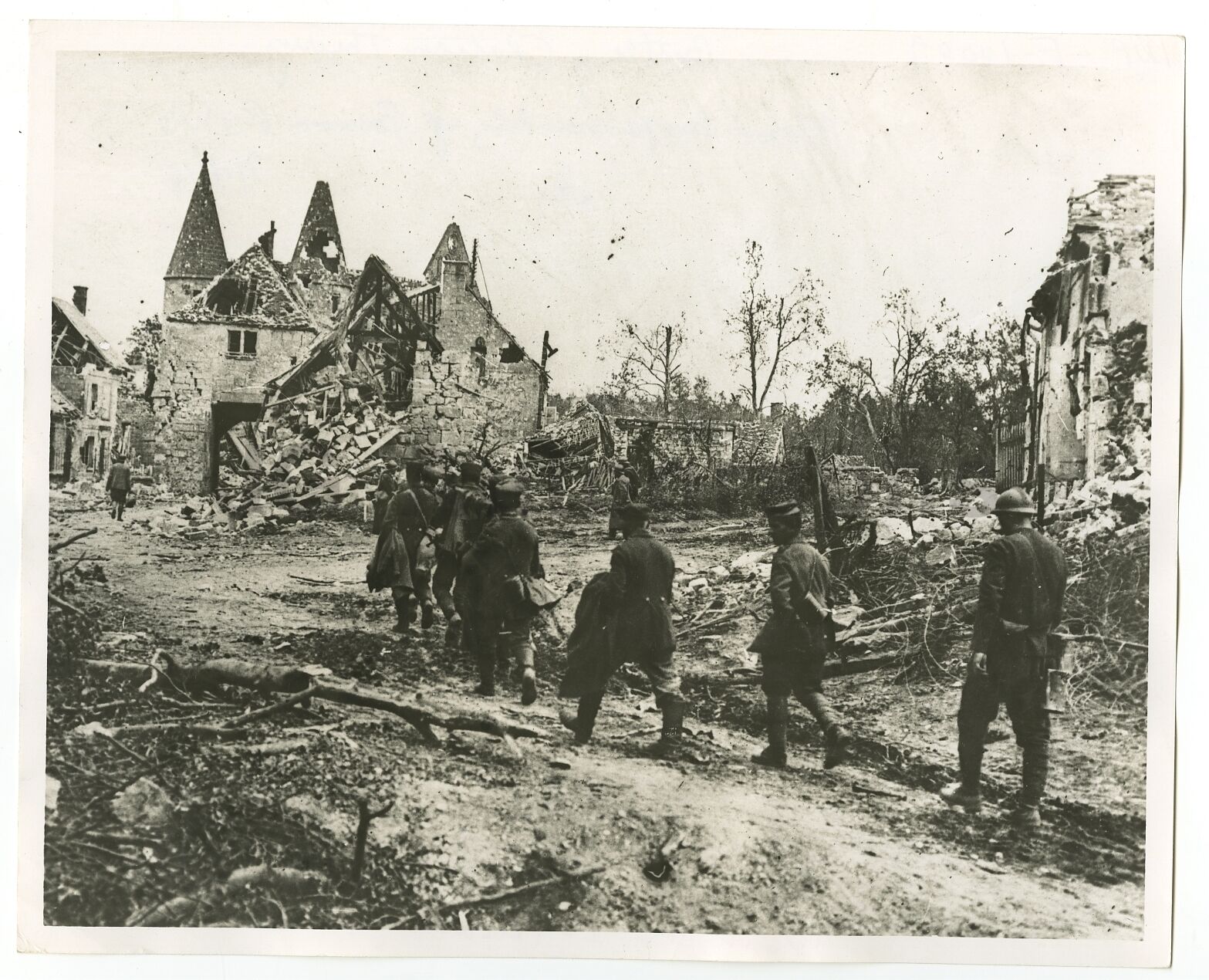 World War I - Vintage 8x10 Publication Photo Poster paintinggraph - Battle of Chateau-Thierry