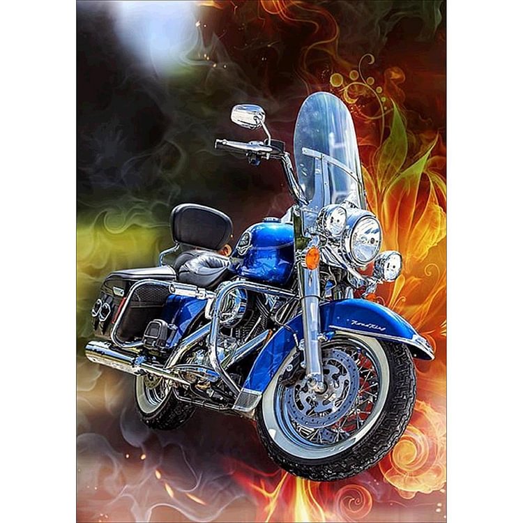 Motorcycle - Full Round Drill Diamond Painting - 30x40cm(Canvas)