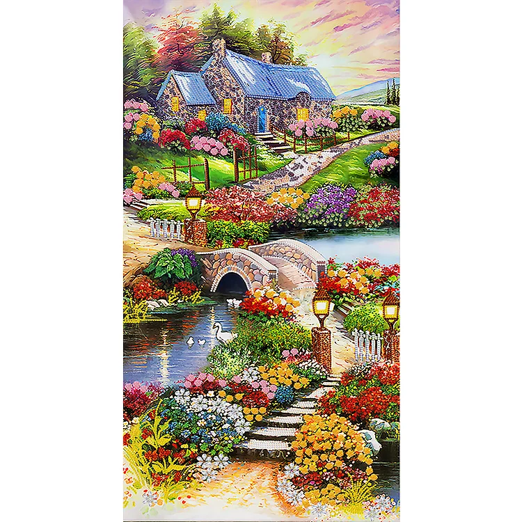 Country Style - Partial Drill - Special Diamond Painting(45*85cm)