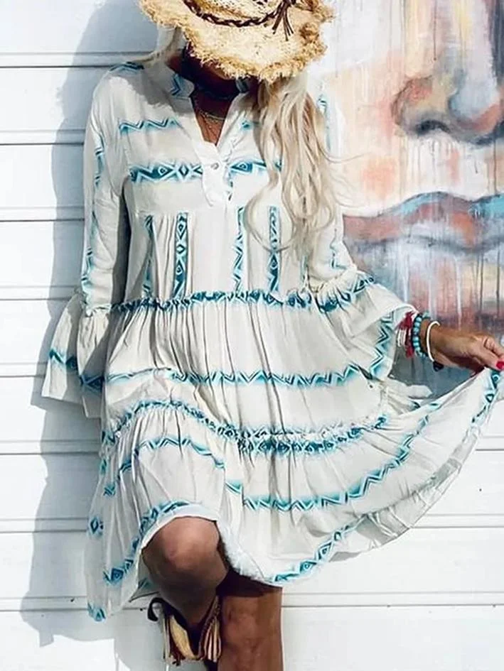 Bohemian loose casual dress