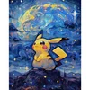 Pikachu-11CT Stamped Cross Stitch 40*50cm/15.75*19.69in