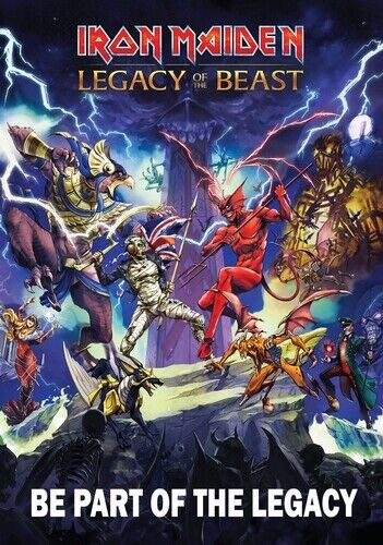 IRON MAIDEN POSTER - LEGACY OF THE BEAST - Photo Poster painting QUALITY INSERT -  POST!