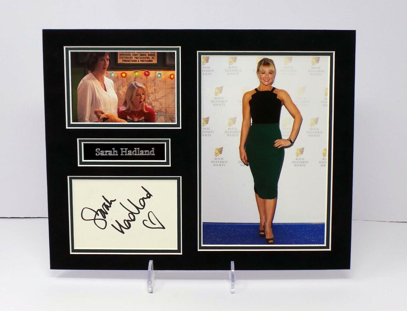 Sarah HADLAND Signed Mounted Photo Poster painting Display AFTAL RD COA Miranda Stevie SUTTON