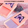 (US Only)4Pcs Butterfly Diamond Painting Tray 5D DIY Drills Plate with Sppon & Brush