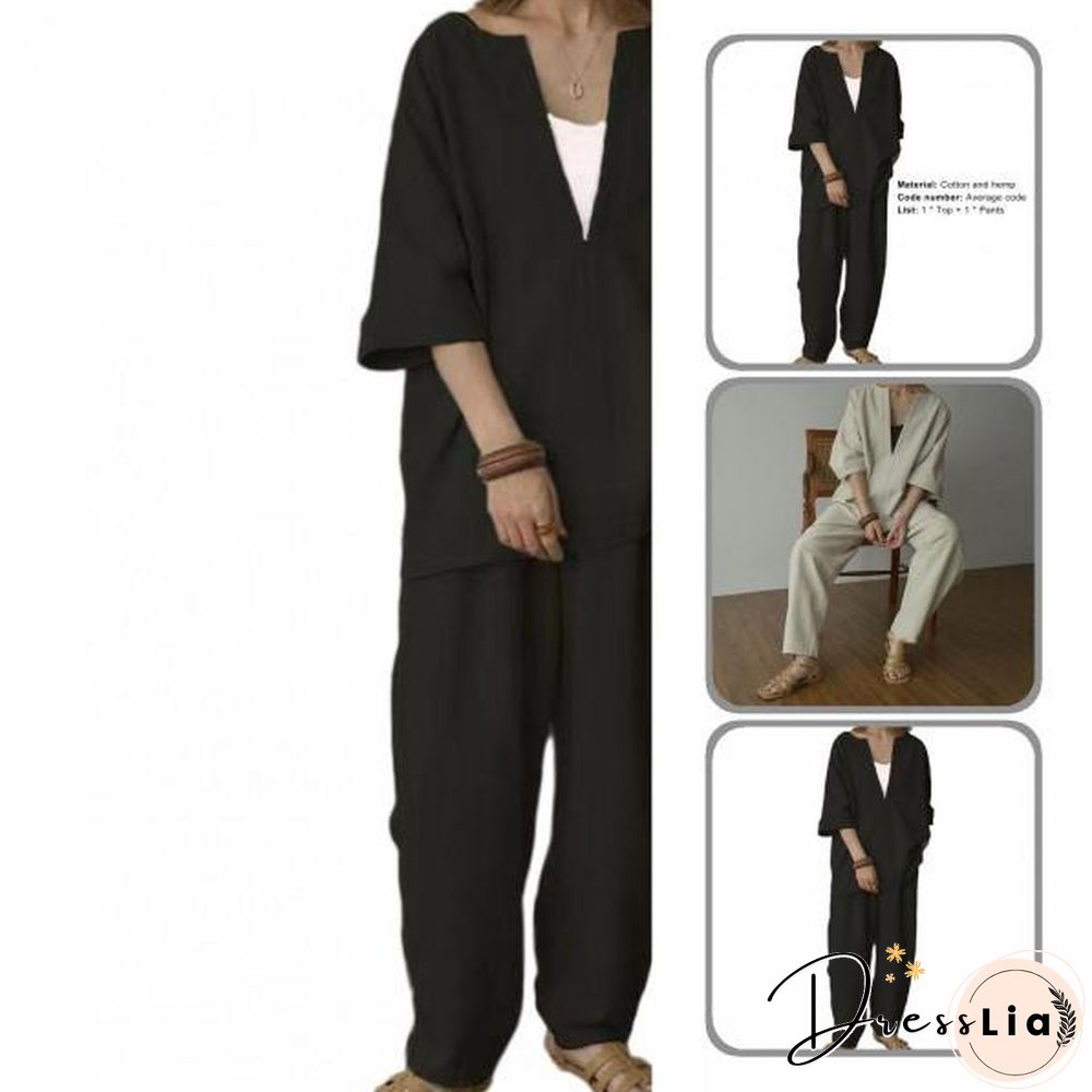 Loose Outfit Solid Color Long For Office