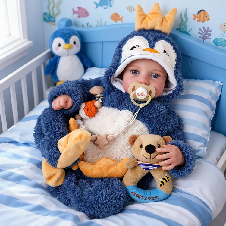 Babeside Quiet Reborn Baby Loyd 20'' Little Infant Boy Best Gift for Kids