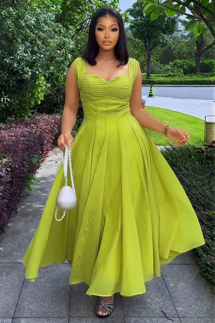formal loragal dresses Loragal Solid Color Sleeveless Slim Fit Irregular Formal Party Midi Dresses-White White-S