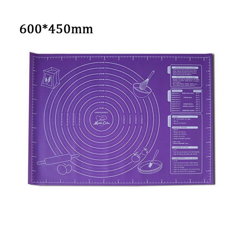 45x60cm Silicone Pad Baking Mat Sheet Extra Large Baking Mat for Rolling Dough Pizza Dough Non-Stick Maker Holder Kitchen Tools
