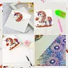 uk.everydayedeals 6Pcs DIY Diamond Painting Greeting Card - Unicorn Family