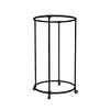 Circular Drying Rack with Wheels Display Hanging Clothes Rack for Clothing Store