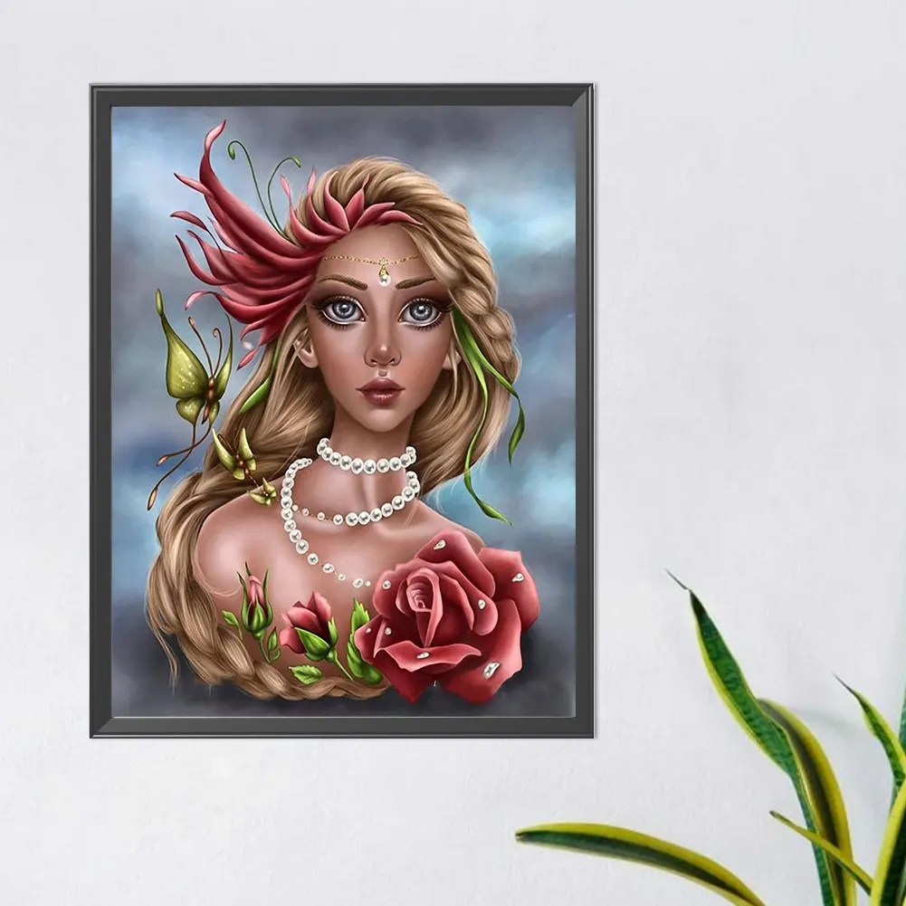 Full Round Diamond Painting 40*50cm - Girl