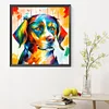 Diamond Painting -DIY Round Drill Oil Colour Bean Dog