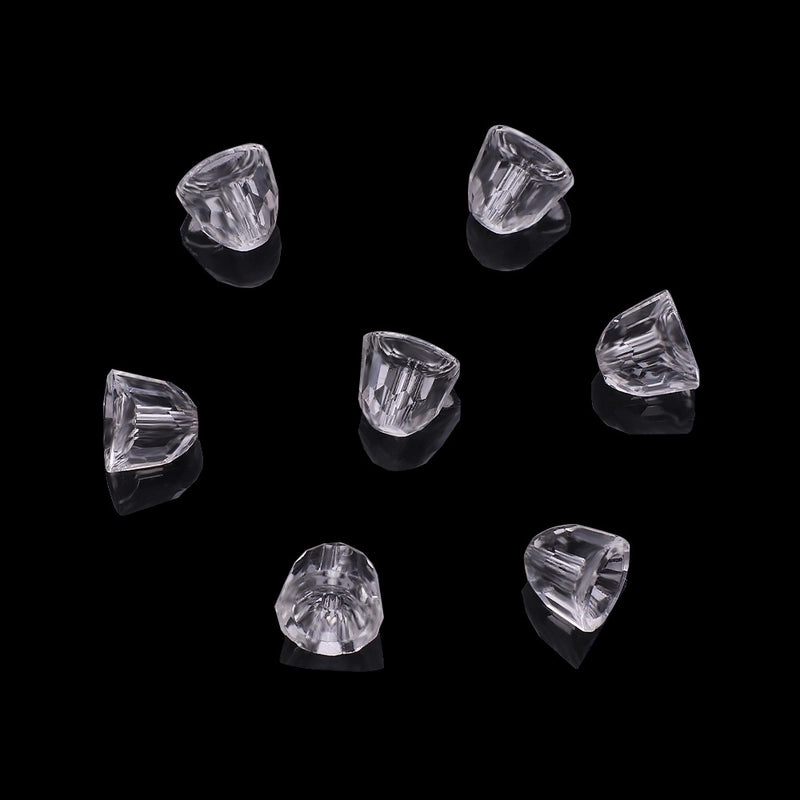 50 PCS/Package 7 * 8mm Hole 1~1.9mm Crystal Glass Solid Color Beads
