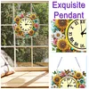 DIY Sunflower Diamond Painting Ornament with Clock Function for Decor