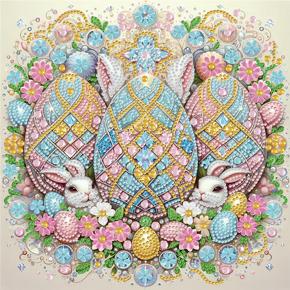 Egg And Rabbit 30*30cm(canvas) special shaped drill diamond painting