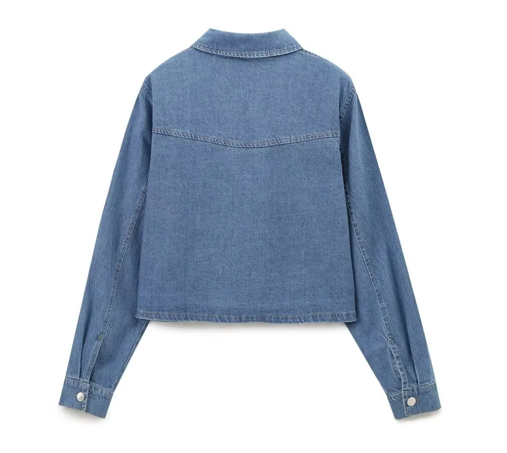 Nigikala Nigikala Women's Explosive Casual Long-Sleeved Denim Shirt