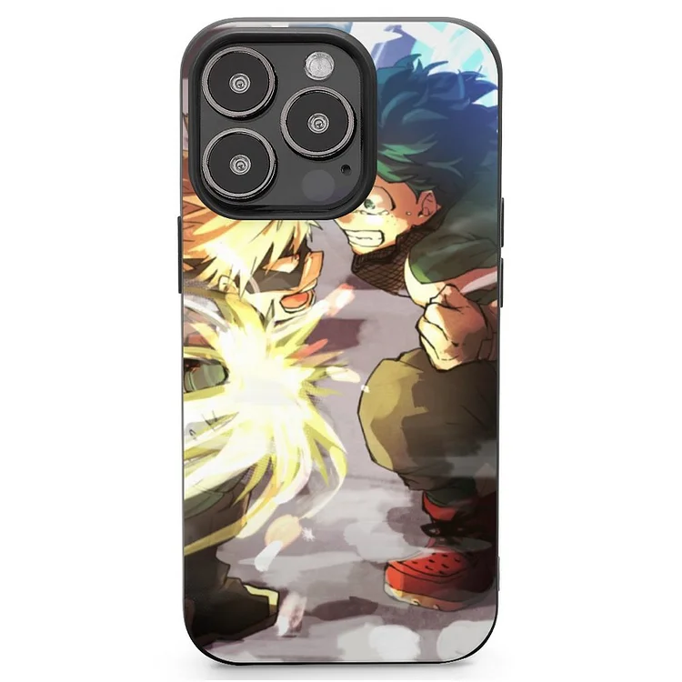 Izuku Midoriya Katsuki Bakugou Anime My Hero Academia Tablet Case Mobile Phone Shell IPhone 13 and iPhone14 Pro Max and IPhone 15 Plus Case - Heather Prints Shirts