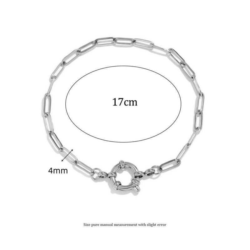 1 Piece Titanium Steel 18K Gold Plated 17cm Jewelry Accessories