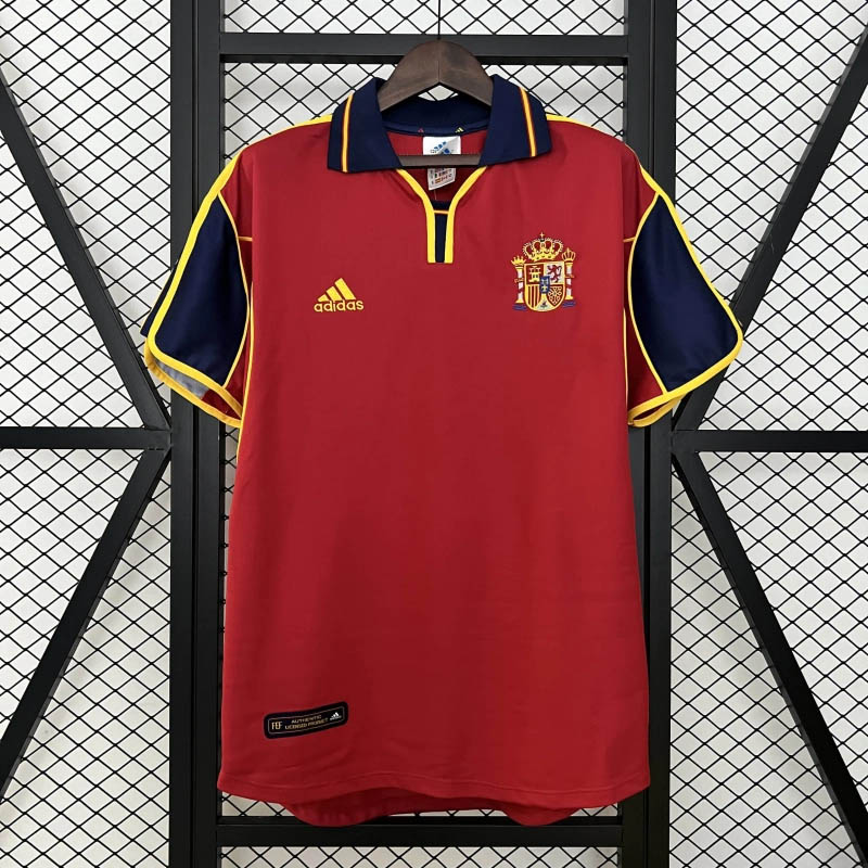 2000 Retro Spain Home Football Shirt 1:1 Thai Quality- Maxi Kit