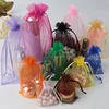 10 Pack | 3"x4" Fuchsia Organza Drawstring Wedding Party Favor Gift Bags