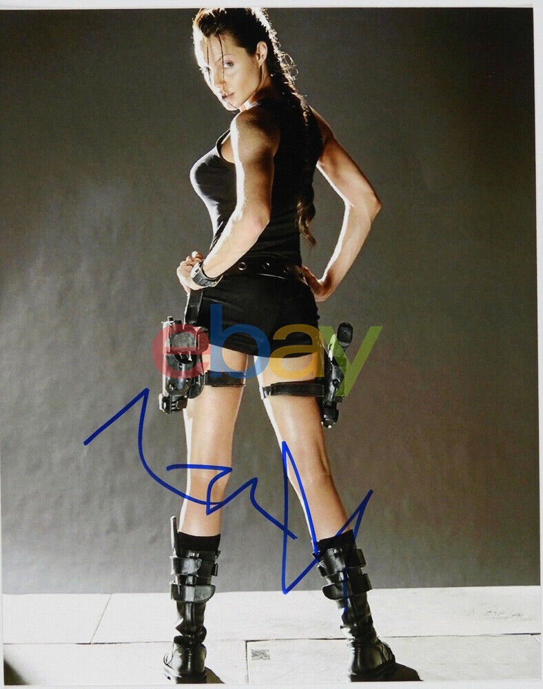 Angelina Jolie Tomb Raider Autograph Signed Photo Poster painting 8 x 10 reprint