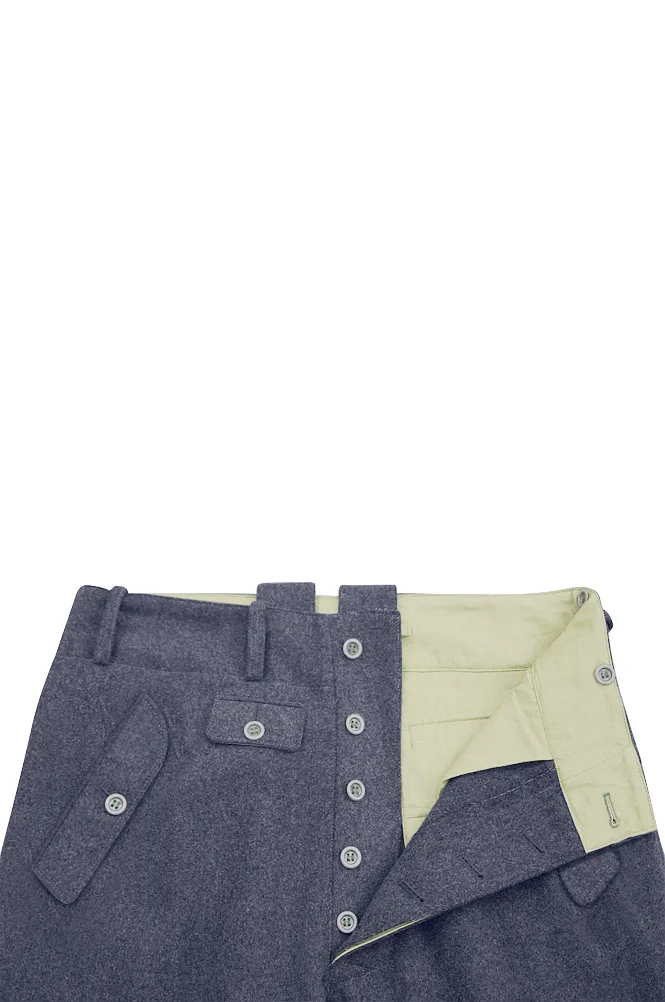   Luftwaffe German M1944 Blue Grey Wool Trousers German-Uniform