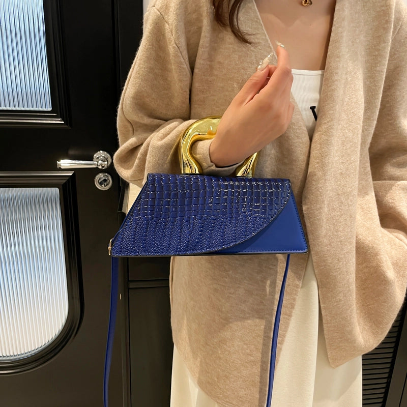 Crocodile Pattern Bag Women’s Handbag Personalized Pu Shoulder Messenger Bag