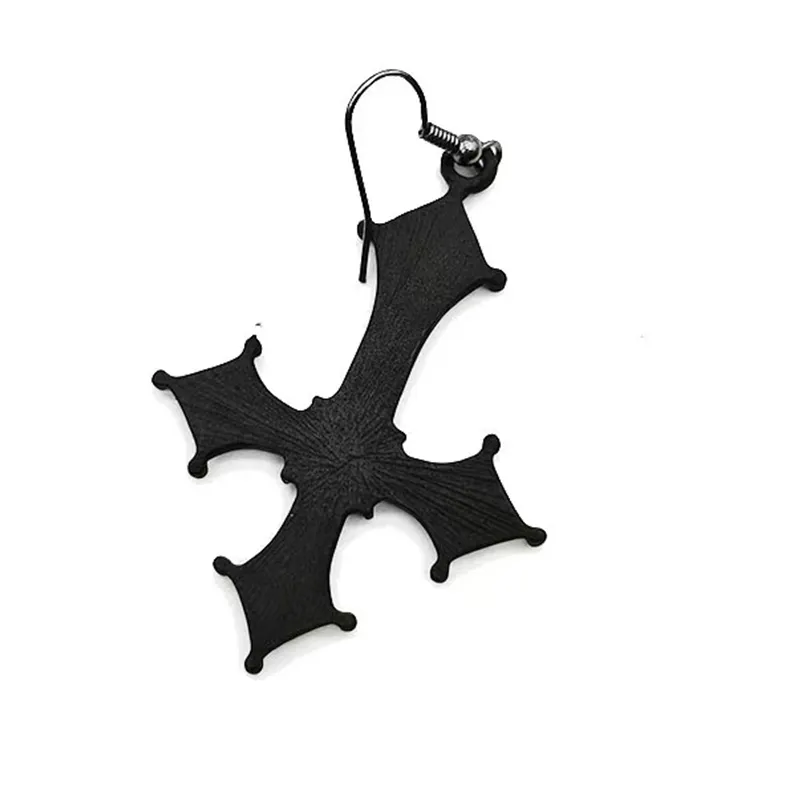 Halloween Gothic Cross Earrings Ear Clip