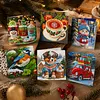 6pcs Diamond Painting Winter Christmas Greeting Card Kits with Envelopes for Family Friend Gifts