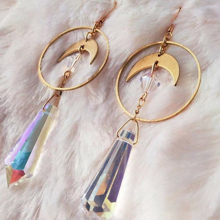 Natural Crystal Bohemian Earrings