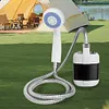Portable Electric Camping Shower Outdoor Camp Shower Pump for Hiking Travel Bath