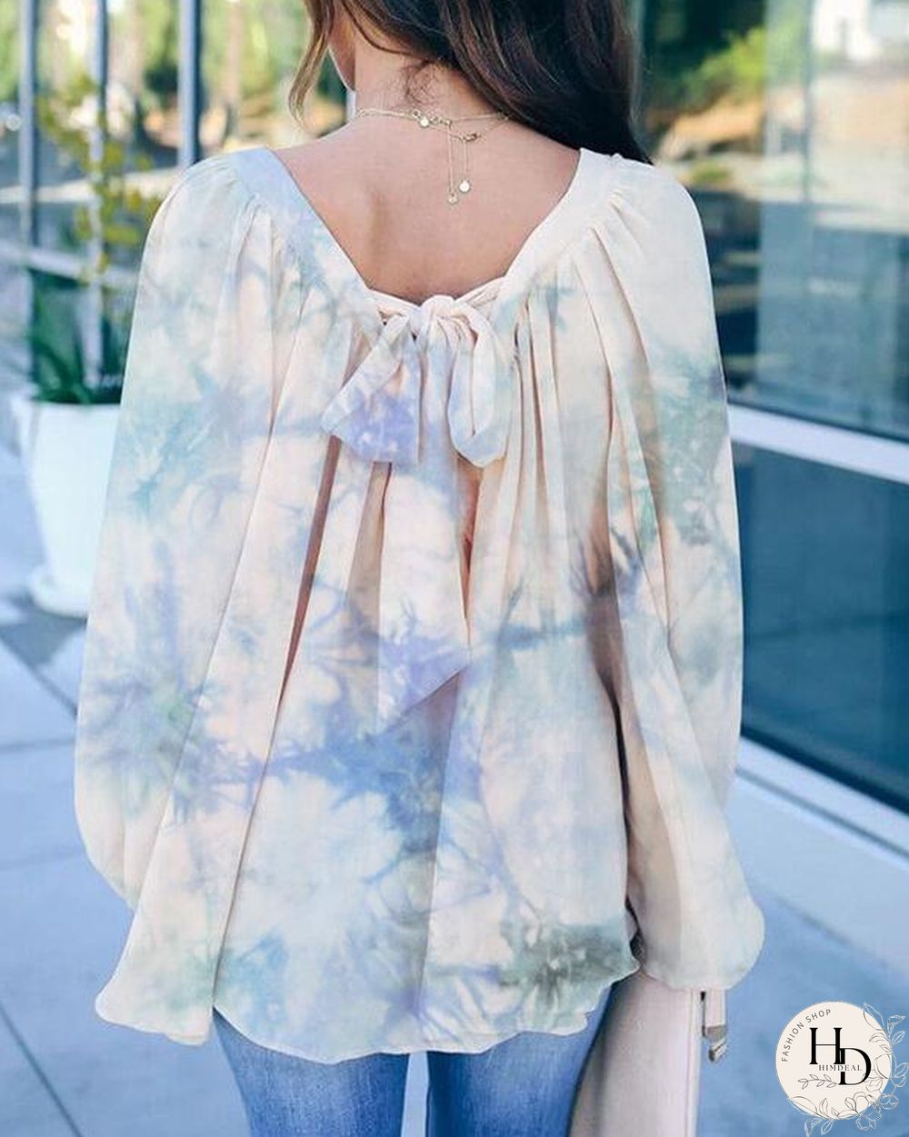 Women Flower Long Sleeve Tops