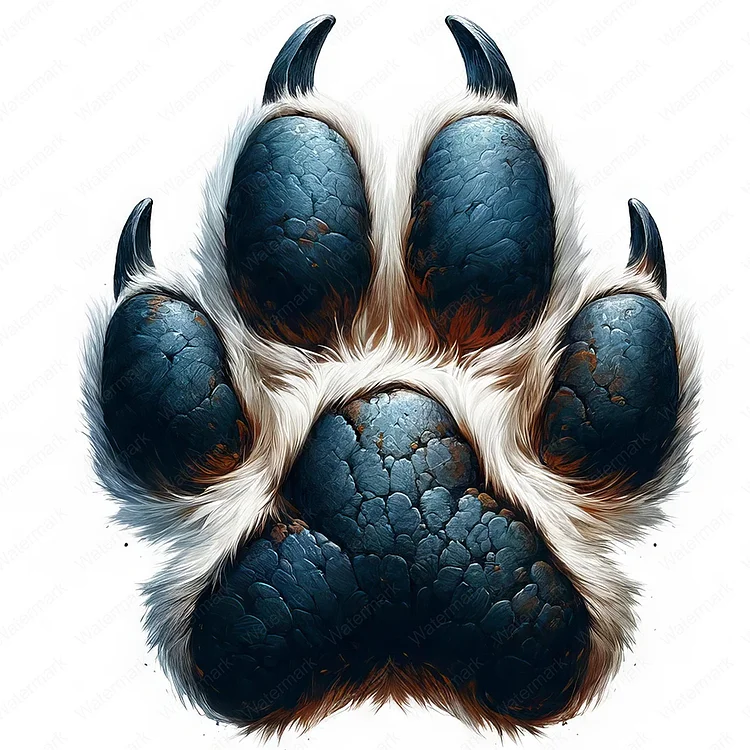 Colorful Paws 30*30CM (Canvas) Full Round Drill Diamond Painting gbfke