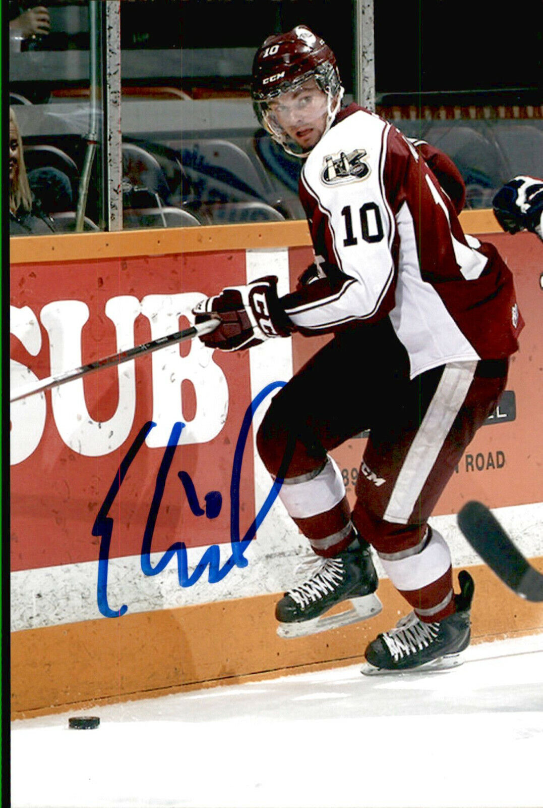 Eric Cornel SIGNED 4x6 Photo Poster painting PETERBOROUGH PETES / BUFFALO SABRES #2