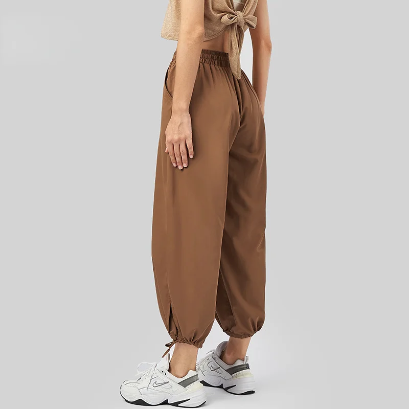 Solid loose lace-up jogging Pants