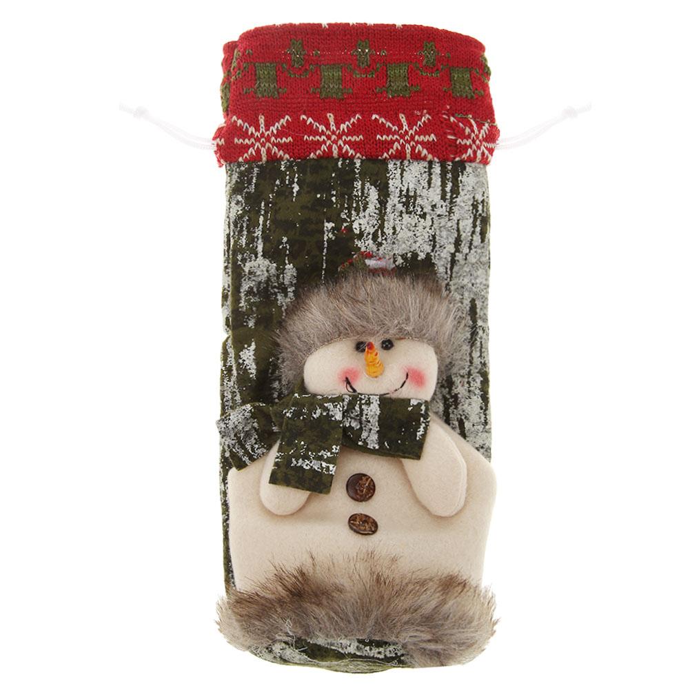

Cute Knitted Christmas Doll Wine Bottle Cover Bag Xmas Dinner Party Decor, Mg1855.03, 501 Original
