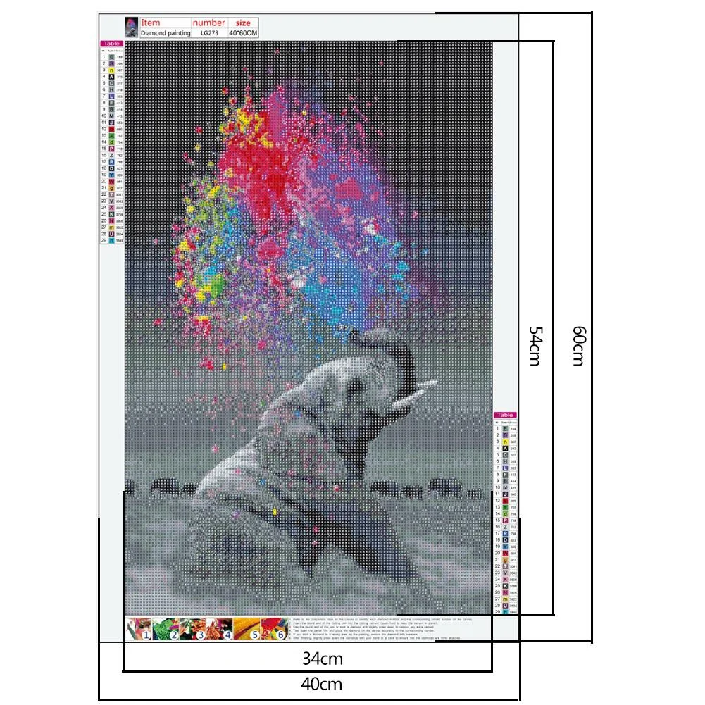 Diamond Painting - Full Round Drill - Elephant (40*60cm)