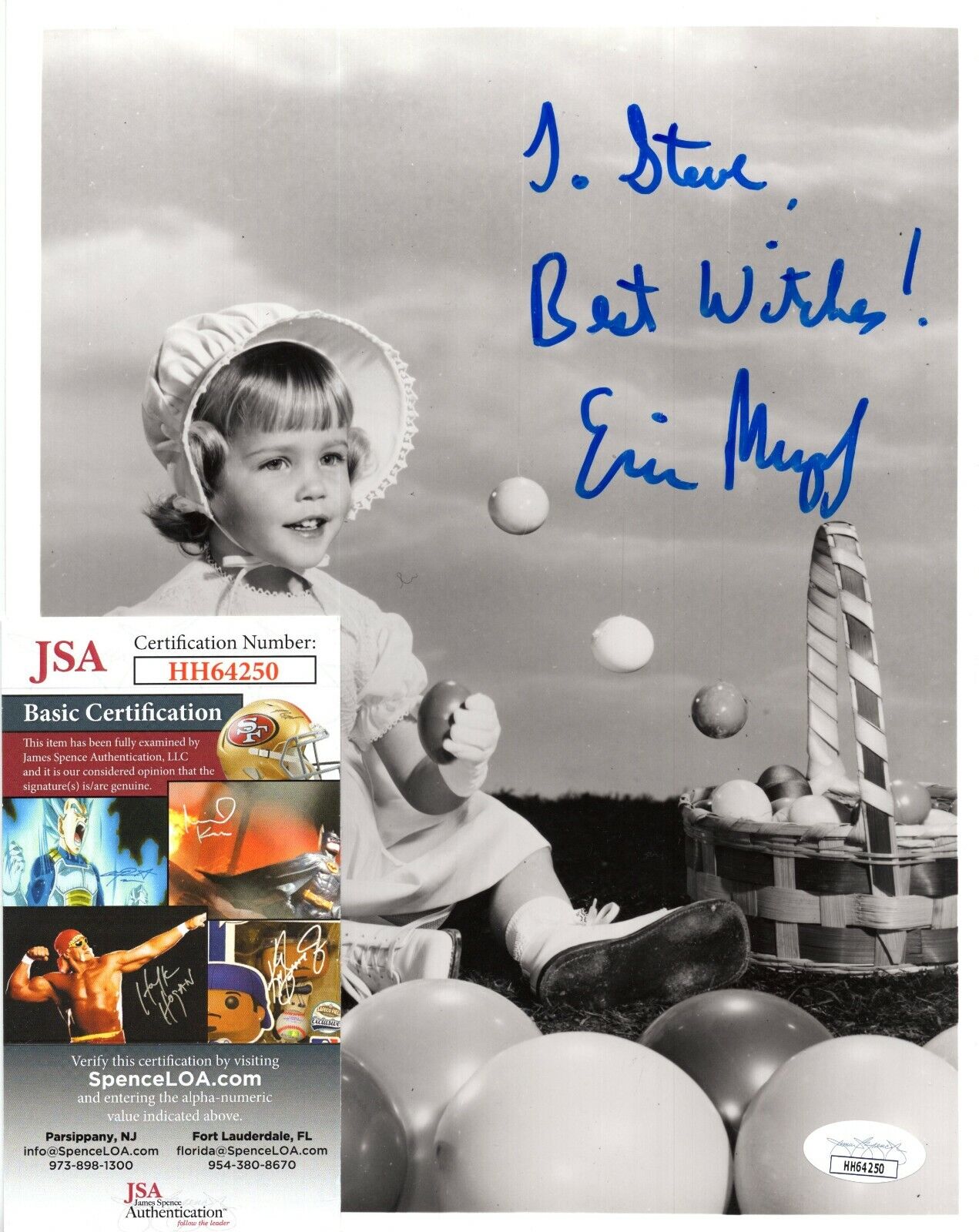 Erin Murphy Actress Hand Signed Autograph 8x10 Photo Poster painting with JSA COA
