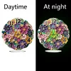 (US Local)Acrylic Special Shape Paper Quilling Flower Diamond Art Clock Ornaments Kit