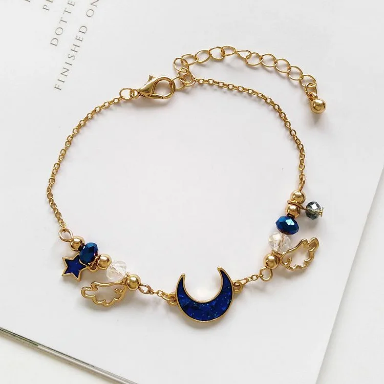 Moon Star Wings Bracelet