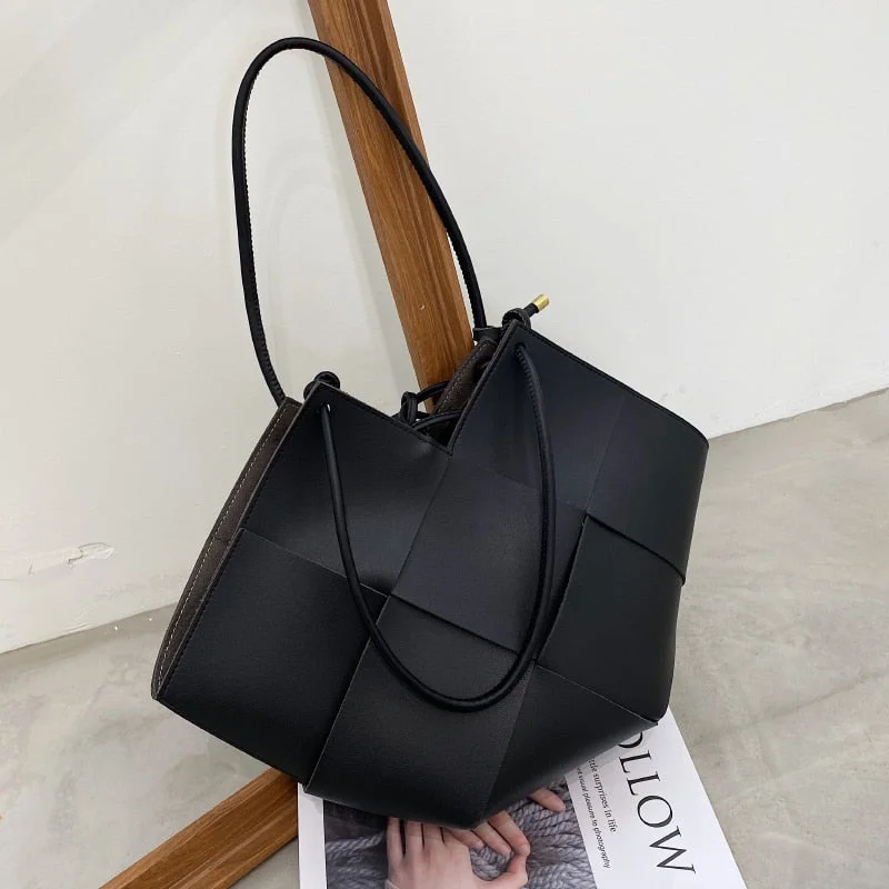 Weave Large Tote bag Underarm bag 2021 Fashion New High-quality PU Leather Women's Designer Handbag Luxury brand Shoulder Bags